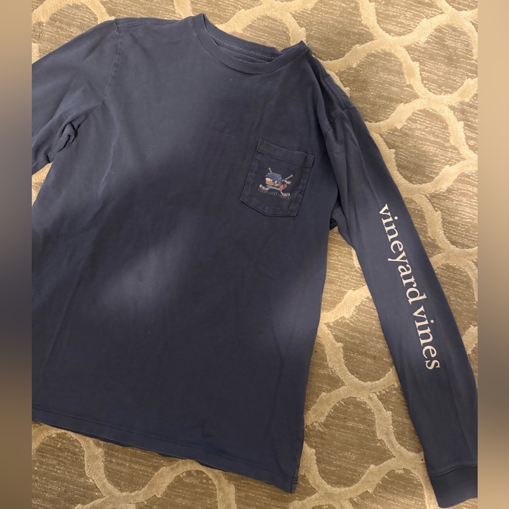 Vineyard Vines Boy’s Navy Blue Tee - Picture 8 of 8